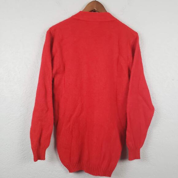 Vintage Culwell & Sons Acadmeic Sweater Deep V Jacket - M - Picture 4 of 4